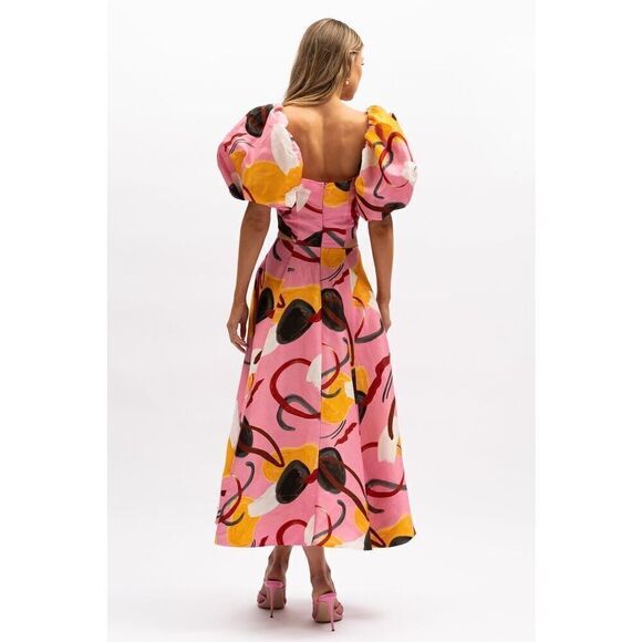 AURETA STUDIO Ada Midi Dress Size S - Picture 4 of 8